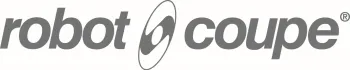 Logotipo de Robot Coupe en texto gris. La letra "o" es un círculo que encierra una forma curva.
