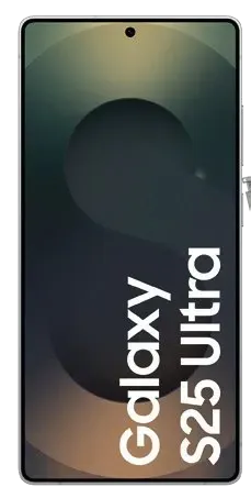 El frente de un celular samsung galaxy s25 ultra.