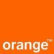 El logotipo naranja está sobre un fondo naranja brillante.