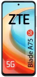 El frente de un teléfono ZTE Blade A75 5G