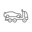 Icon Abschleppwagen mit einem Auto