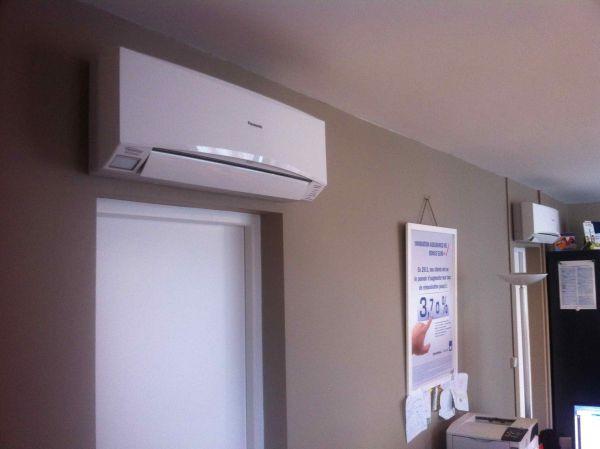 Installation de climatisation réversible