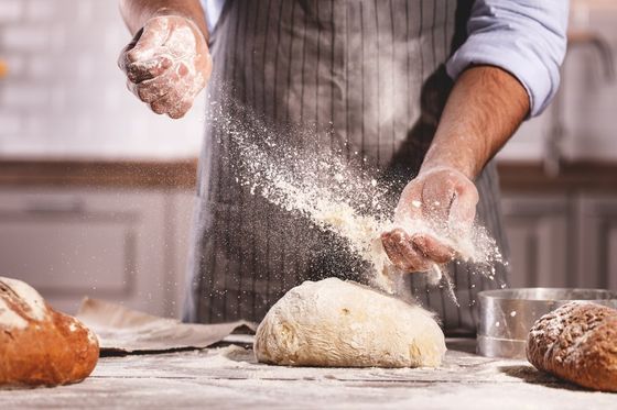 Brot wird gebacken