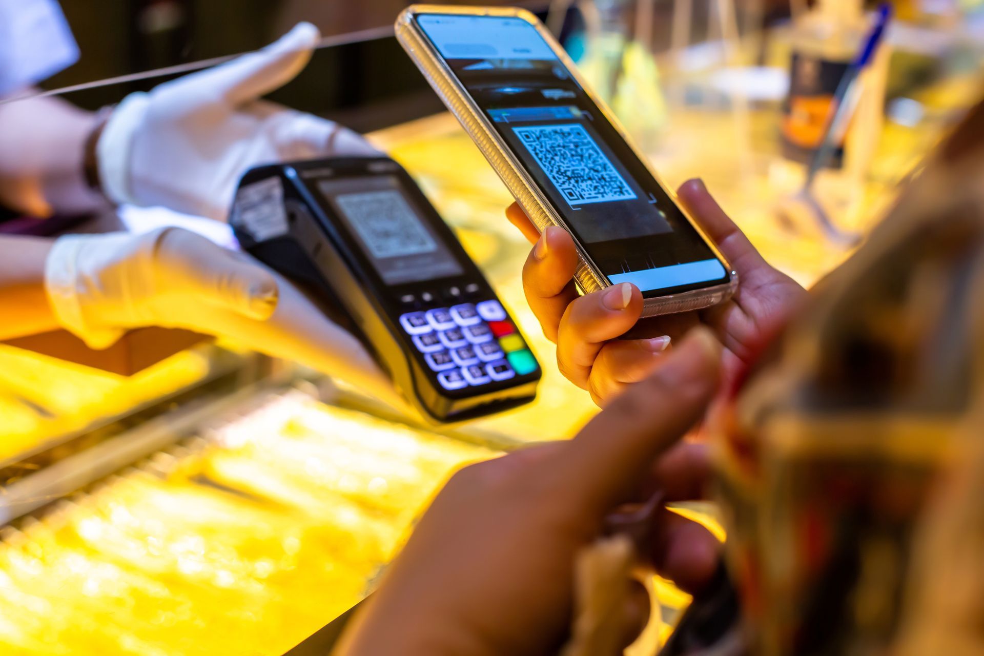 Une transaction de vente d'or