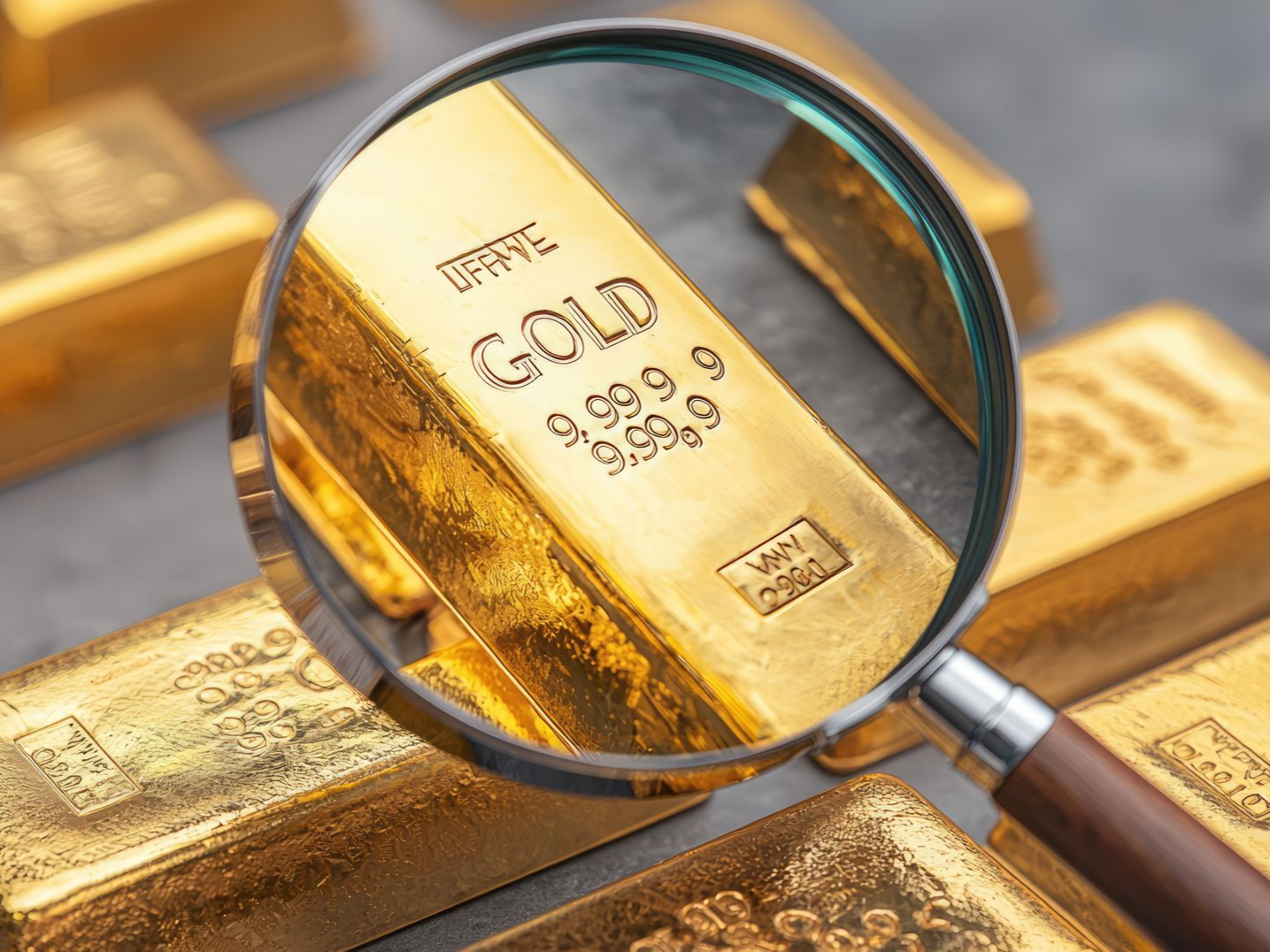 Une loupe qui authentifie un lingot