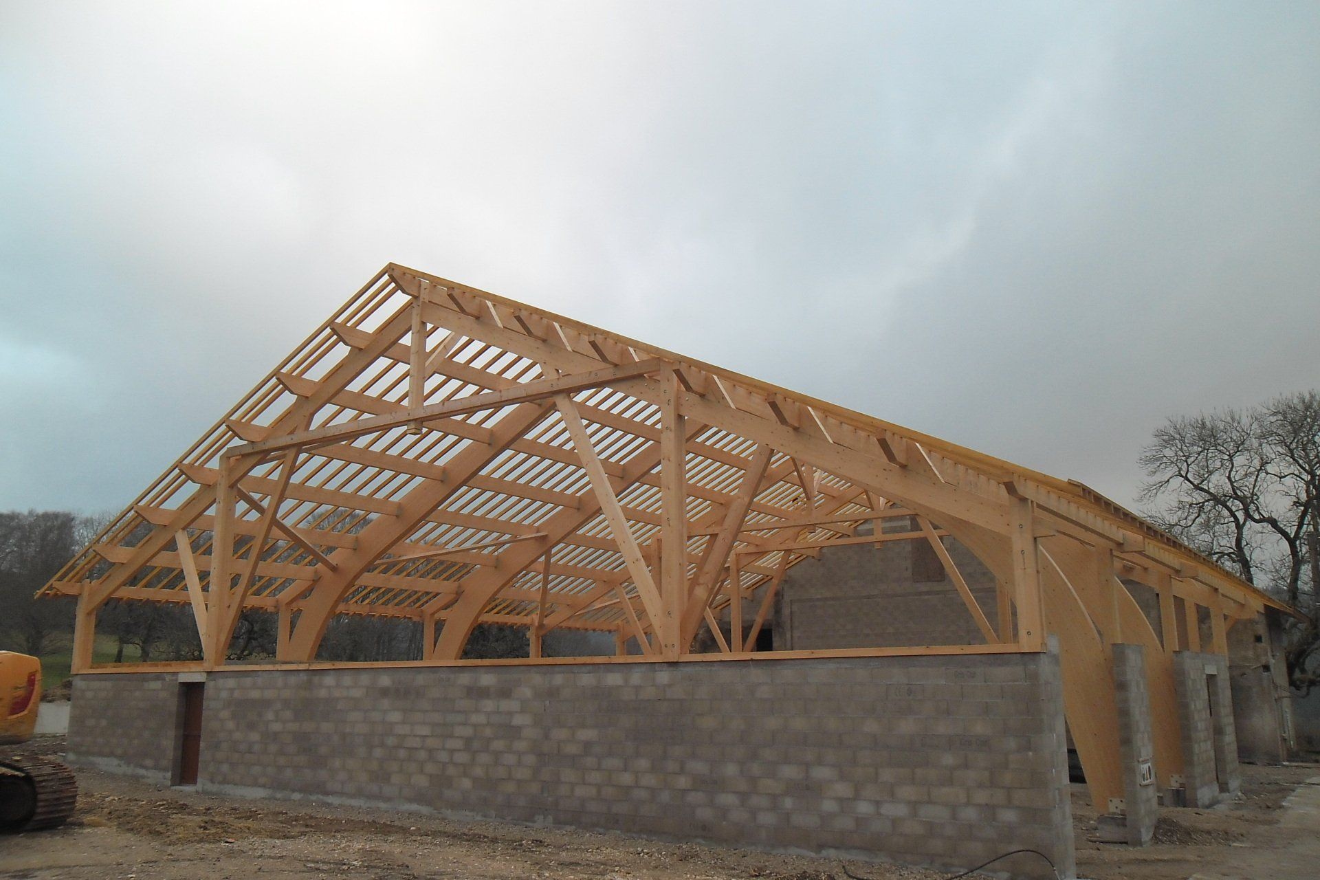 Construction d'une charpente sur mesure