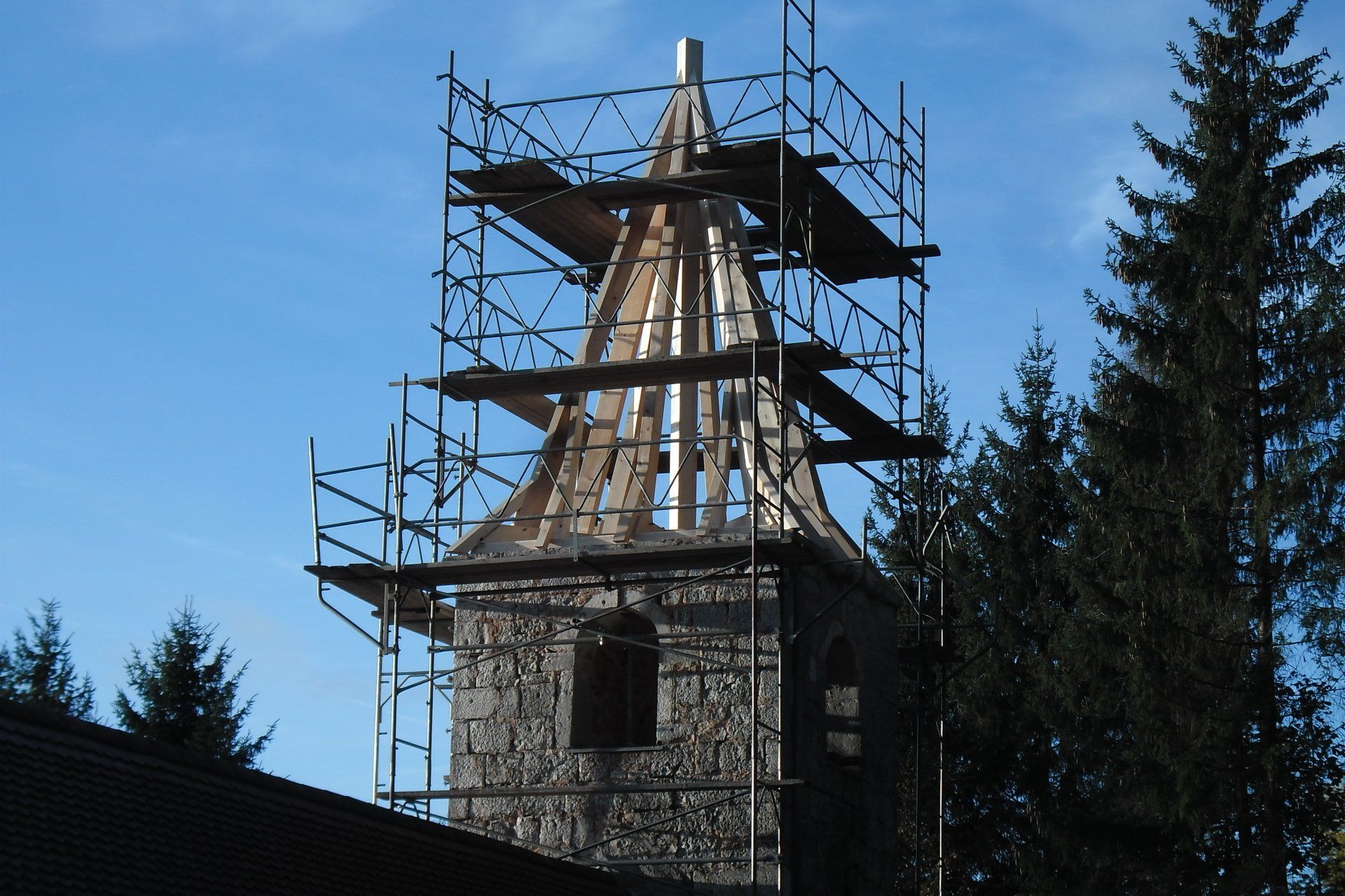 Restauration d'un clocher