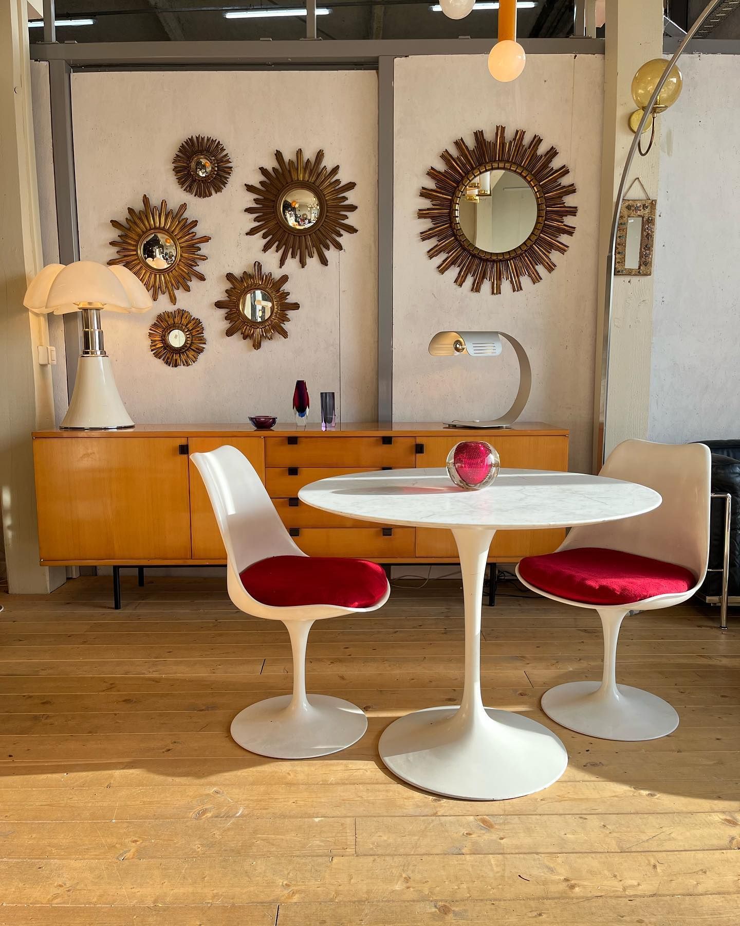 Table et enfilade en frêne