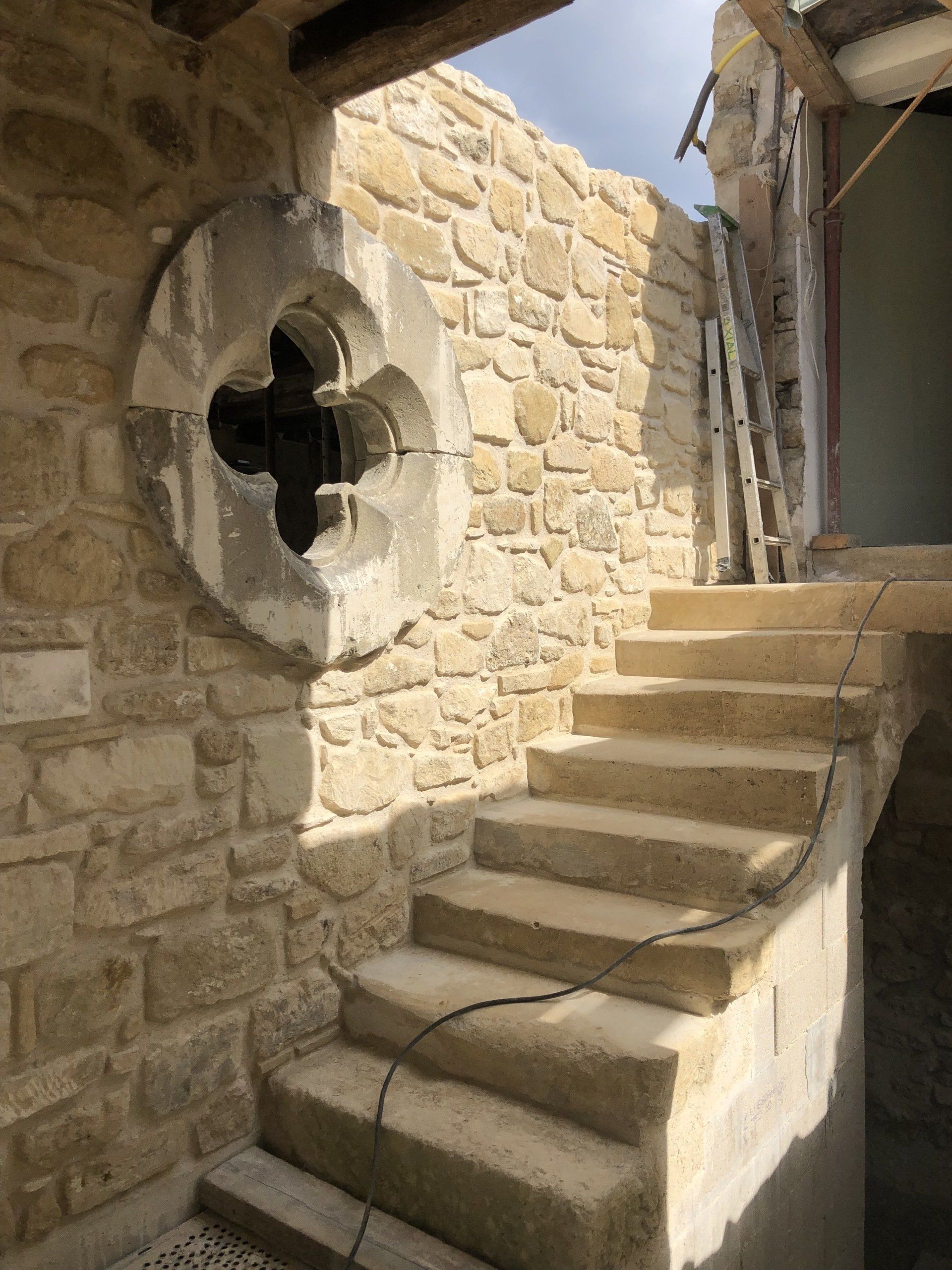 Rénovation d'une façade en pierre