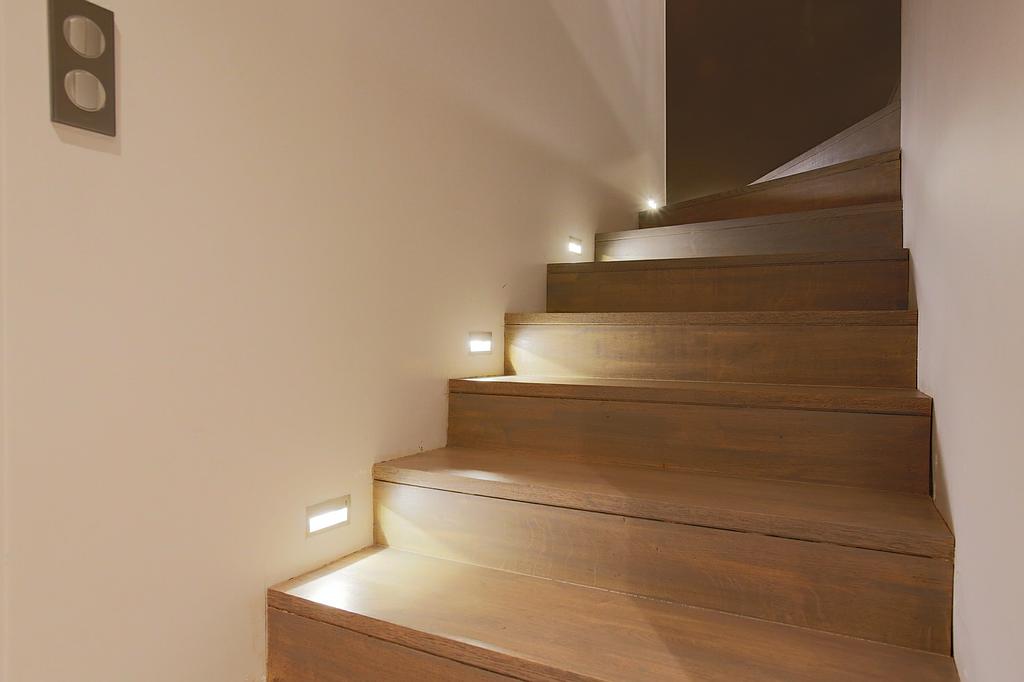 Escalier béton habillage bois