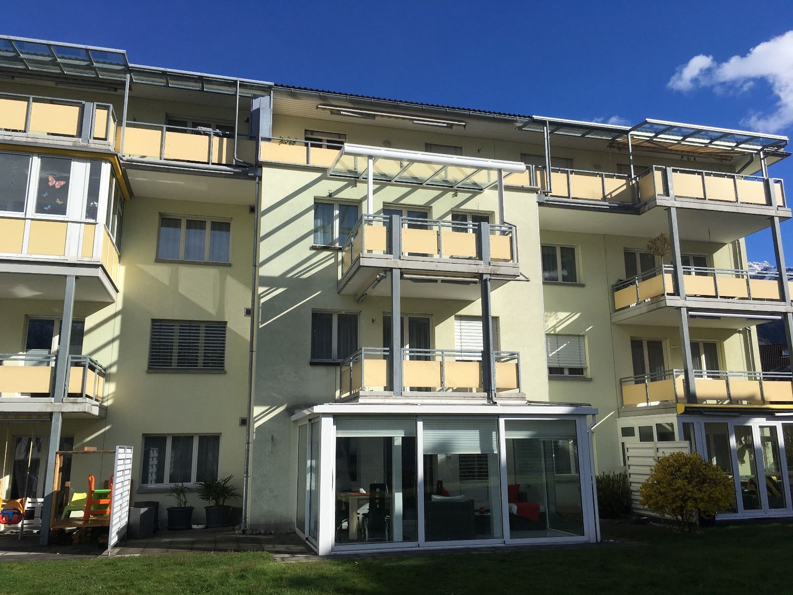 Sitzplatz, Überdachung