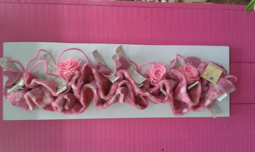 Cadre horizontal rose