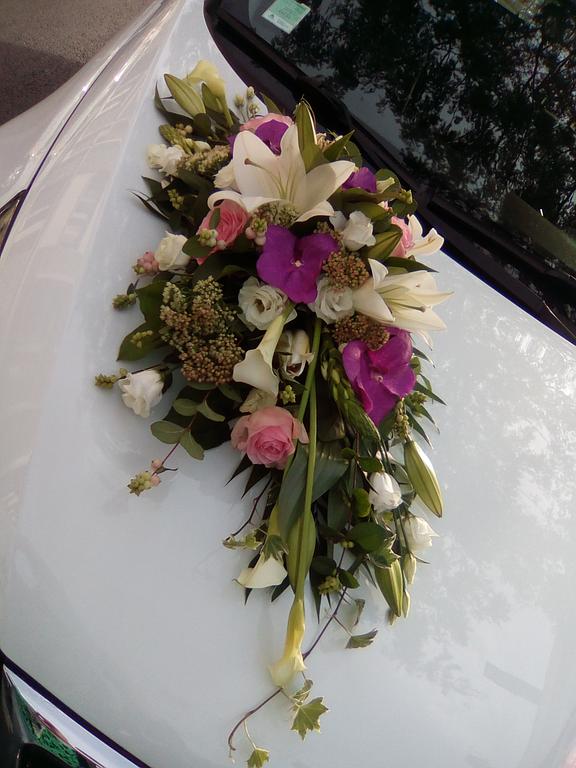 Décoration de voiture pour un mariage à Lisieux