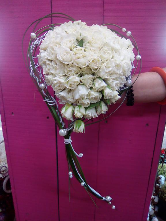 Bouquet de roses blanche