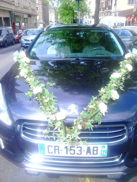 Décoration de voiture pour mariage