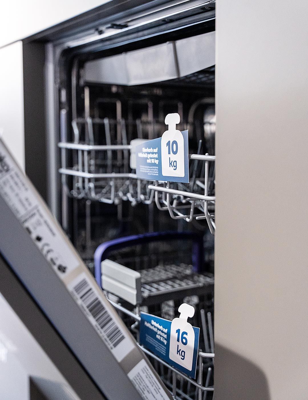 Beladung von bis zu 16 Kilogramm