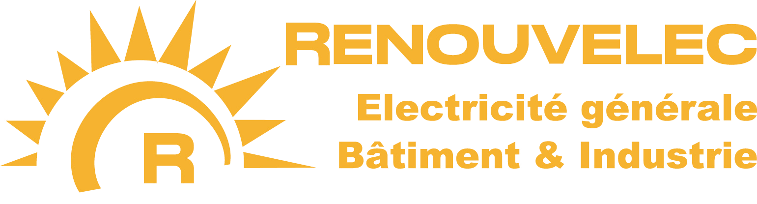 Un logo pour renouvellec avec un soleil au milieu