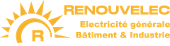 Un logo pour renouvellec avec un soleil au milieu