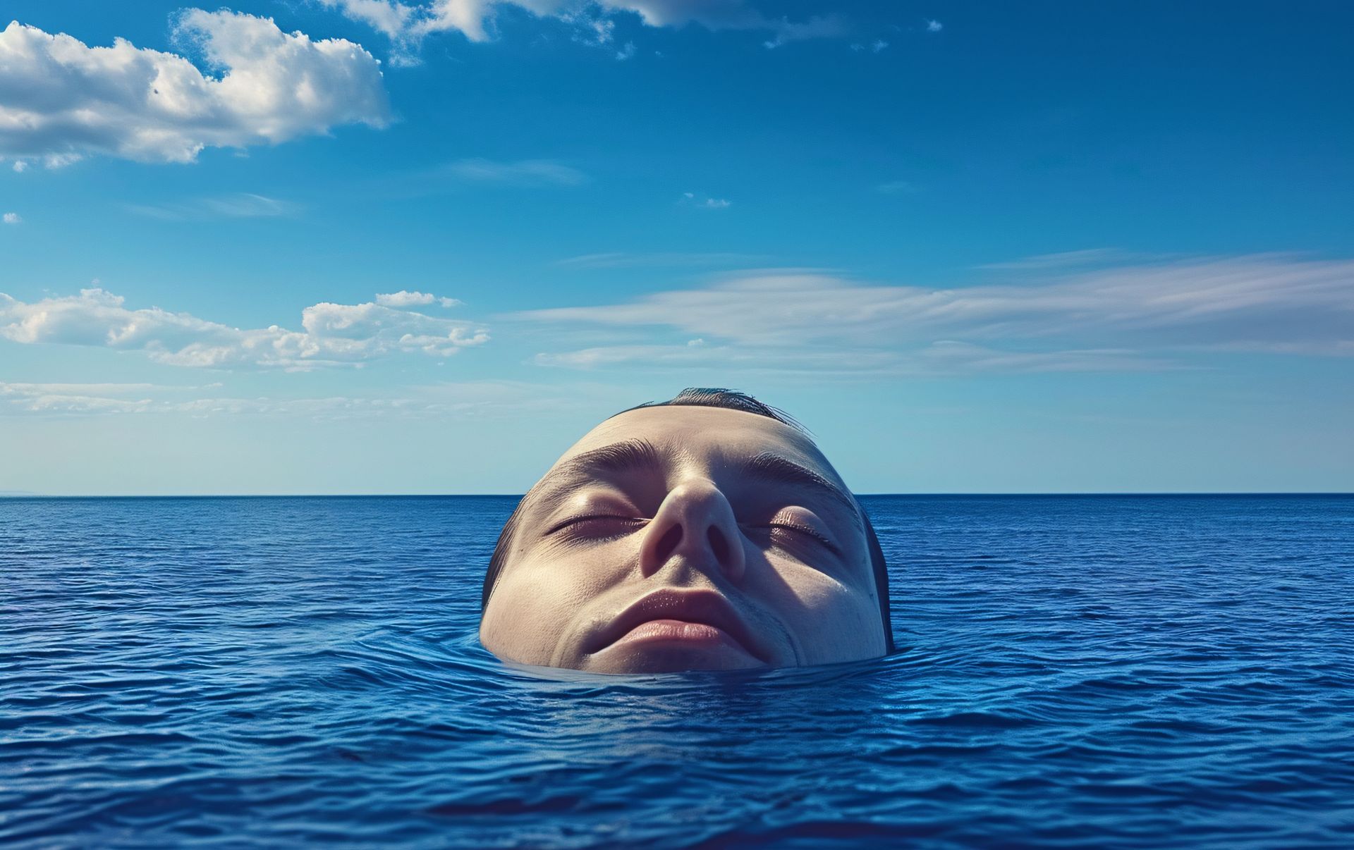 Mujer con ojos cerrados, chaqueta roja, tocándose la garganta, parece tener dolor de garganta.