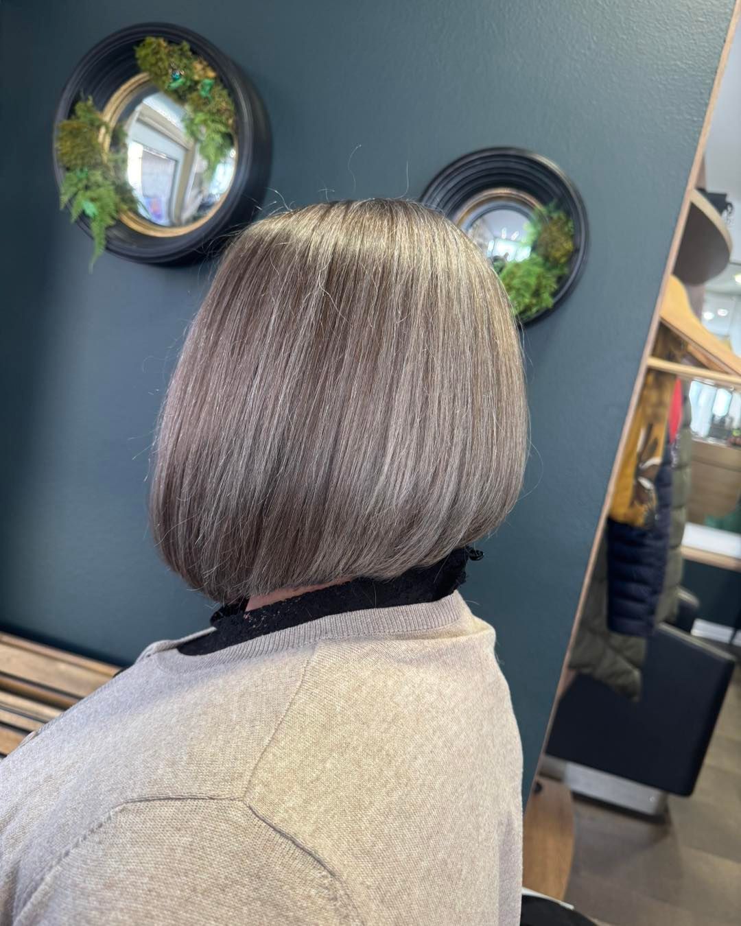 Carré plongeant poivre et sel