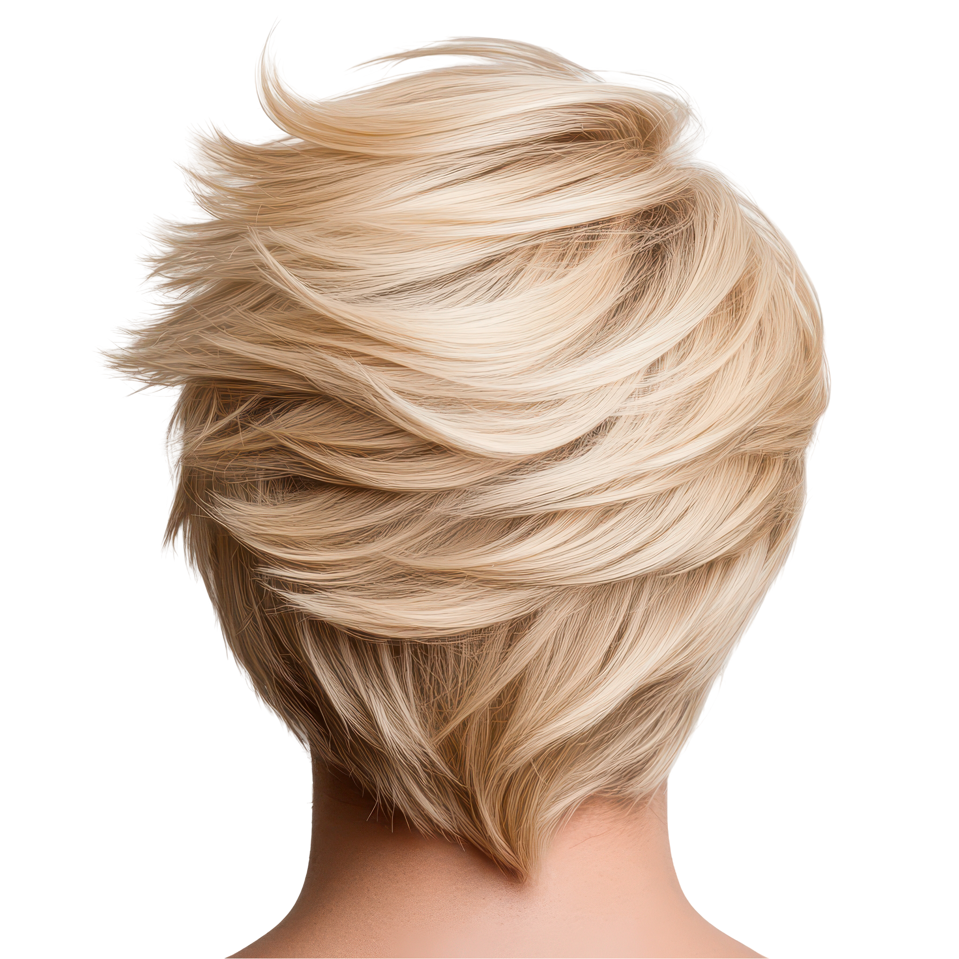 Cheveux courts blonds