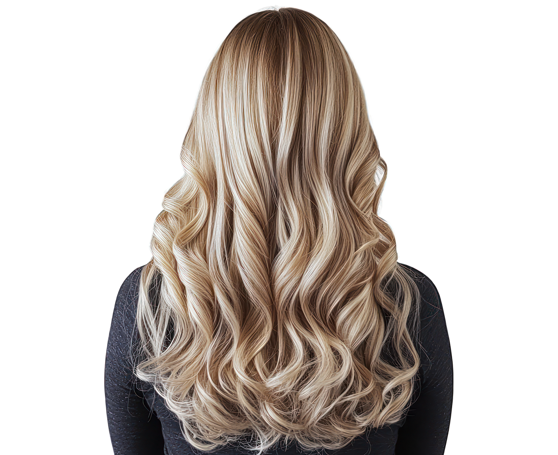 Cheveux longs blonds