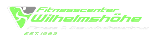 Ein Logo für ein Fitnesscenter namens Fitnesscenter Wilhelmshöhe