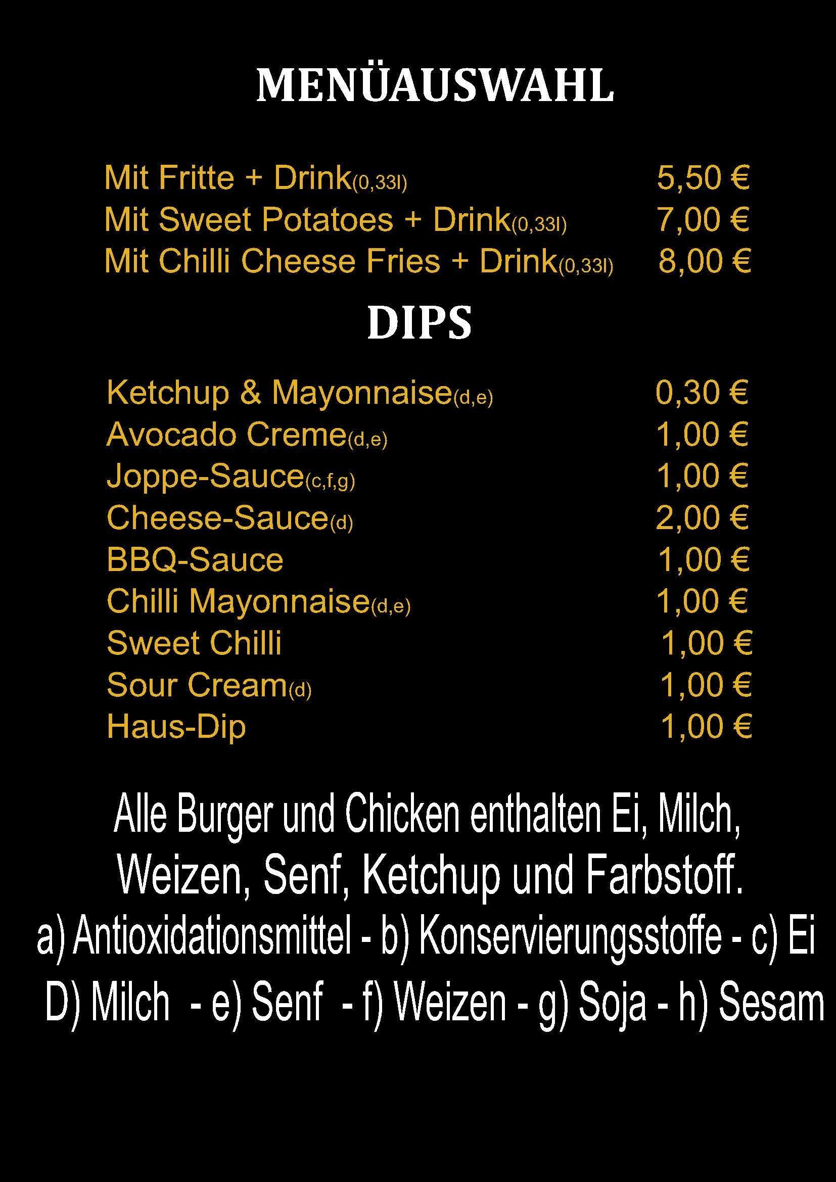 Speisekarte von Etmanus GmbH