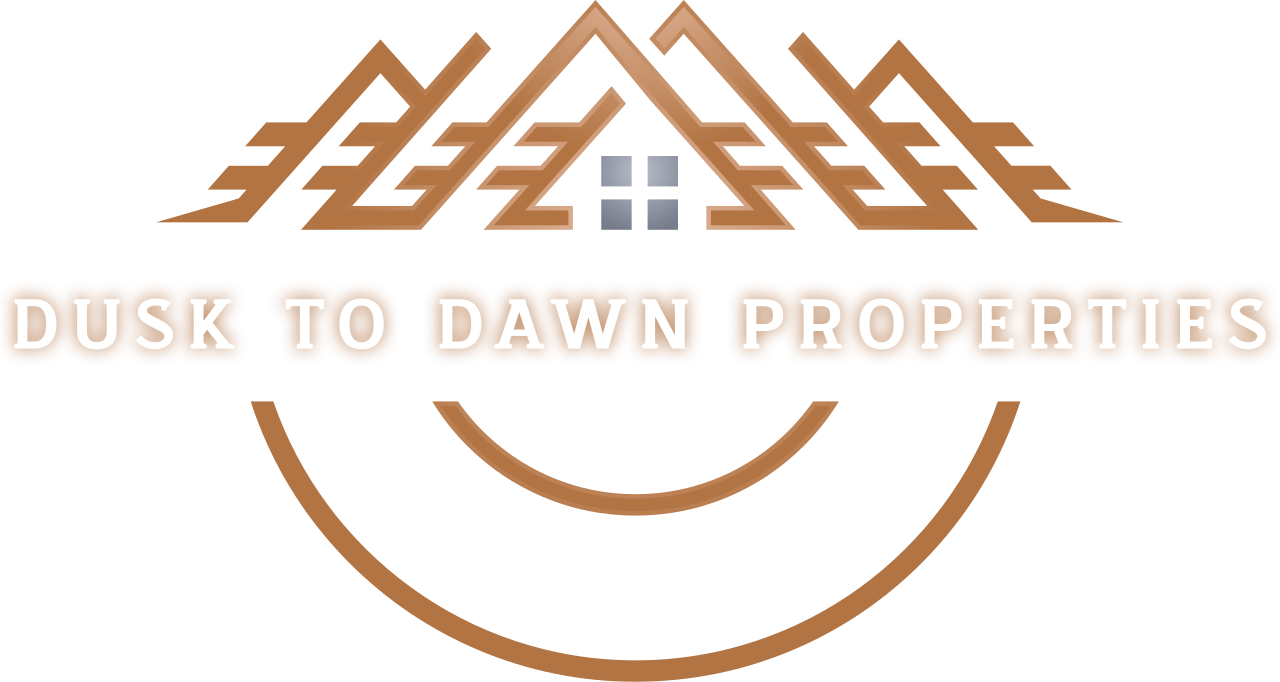 Dusk to Dawn Properties logo, luxury vacation rentals