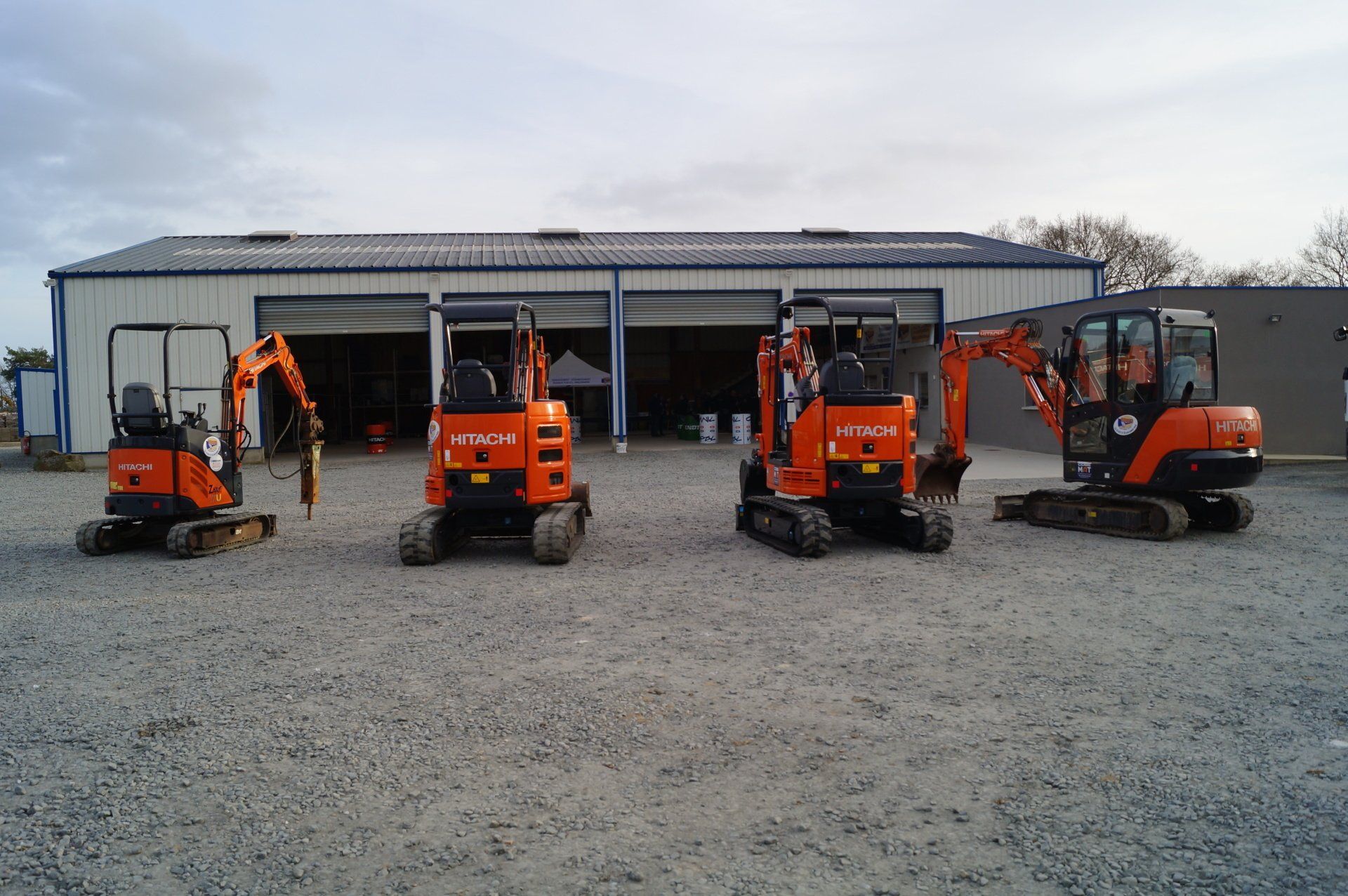 Engins de chantier de l'entreprise