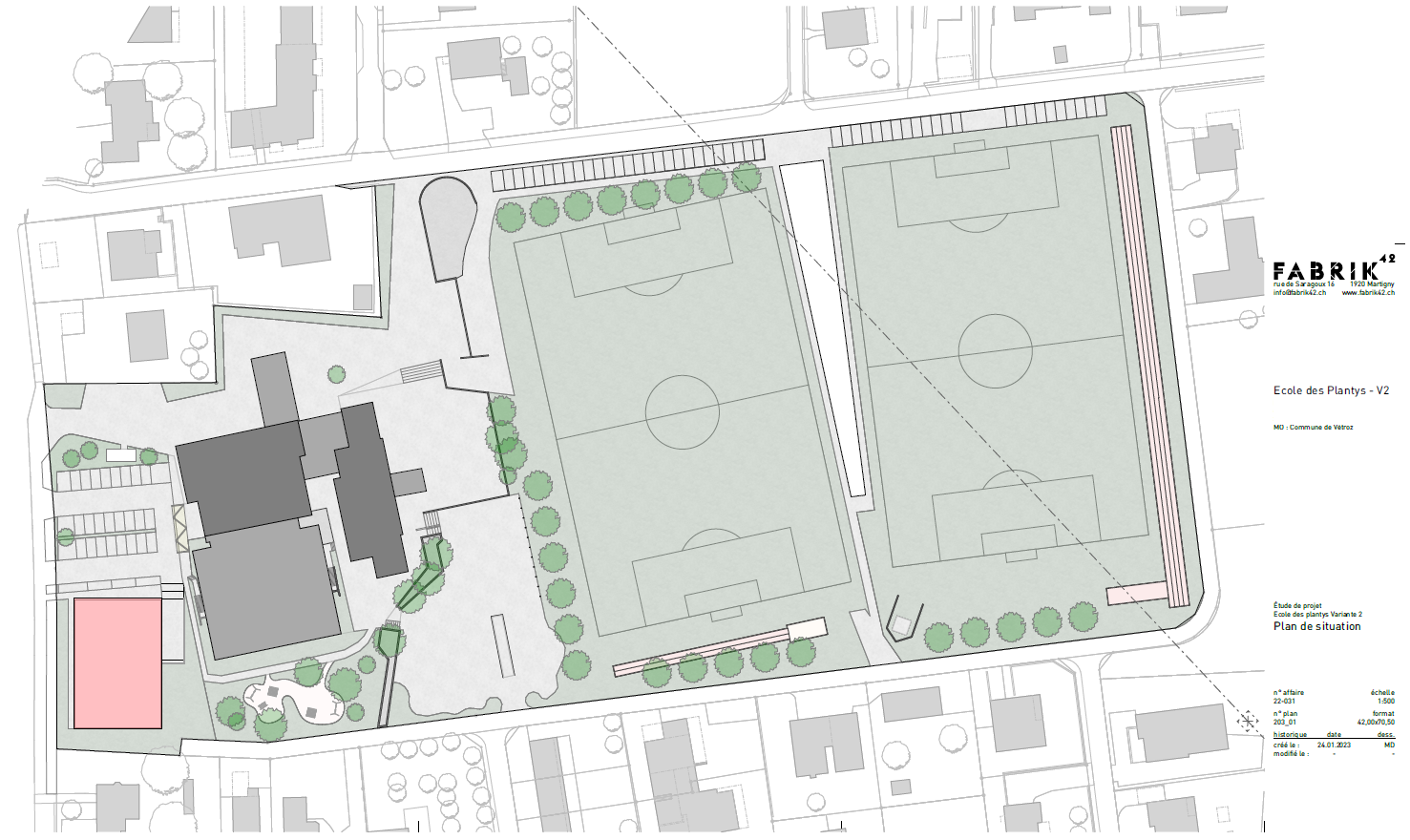 Concours UAPE - plan 3d - vue de dessus