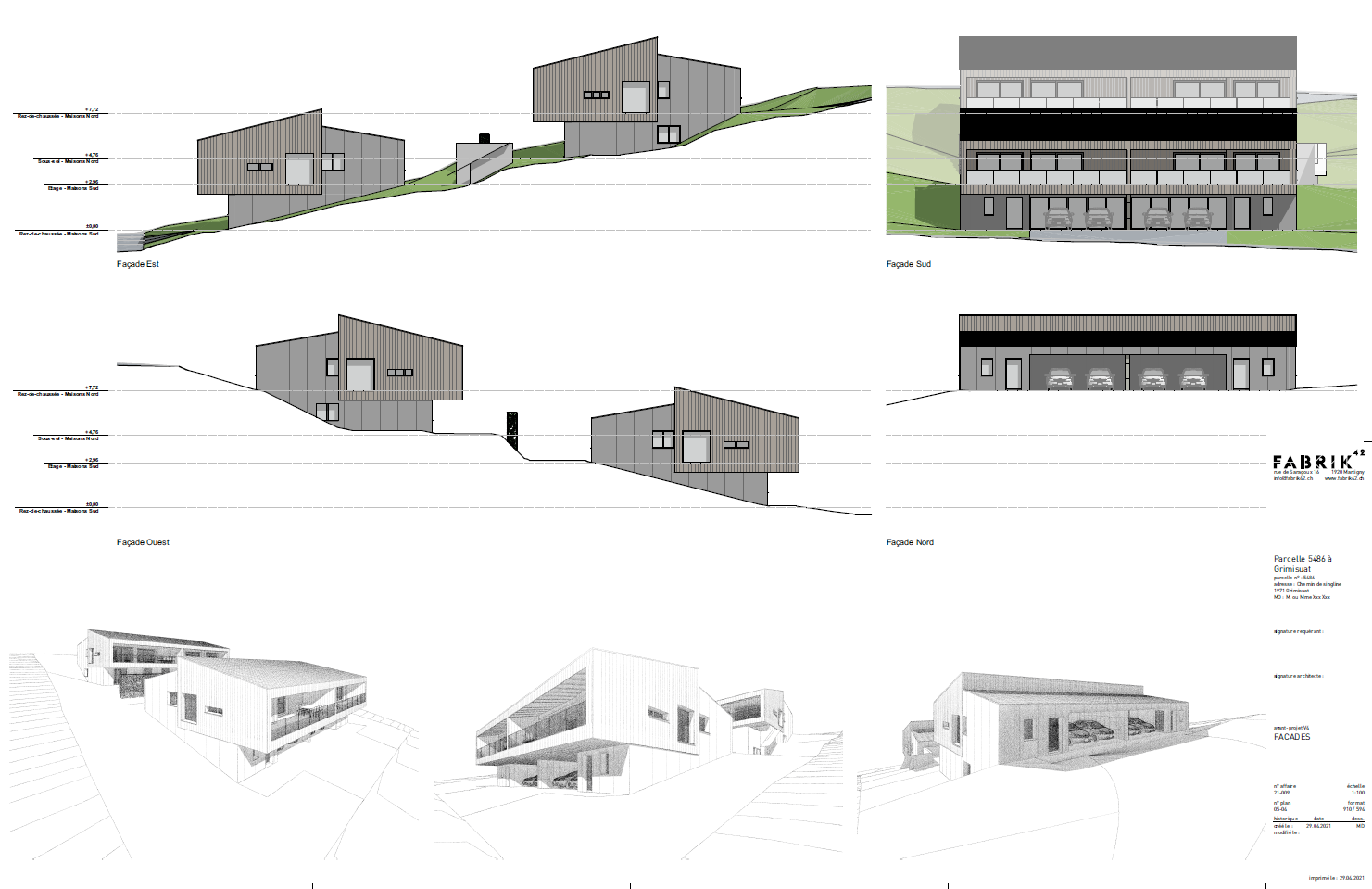 Clos des condemines - Fabrik42 - projet architecture - extérieur - plan 3d - 