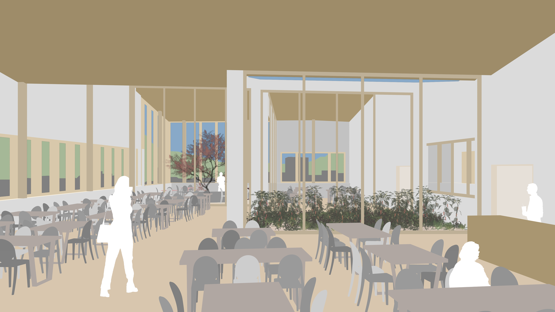 Le castel restaurant intérieur