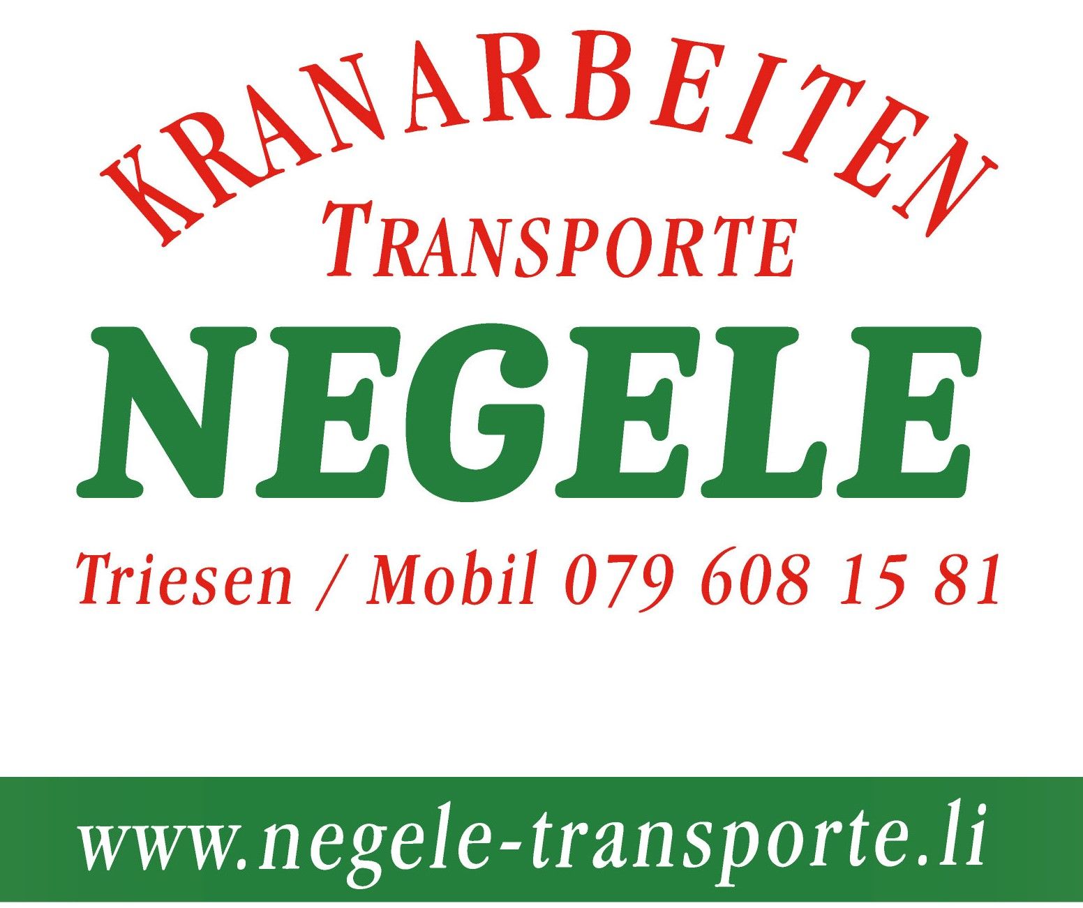 Horst Negele, Transportanstalt