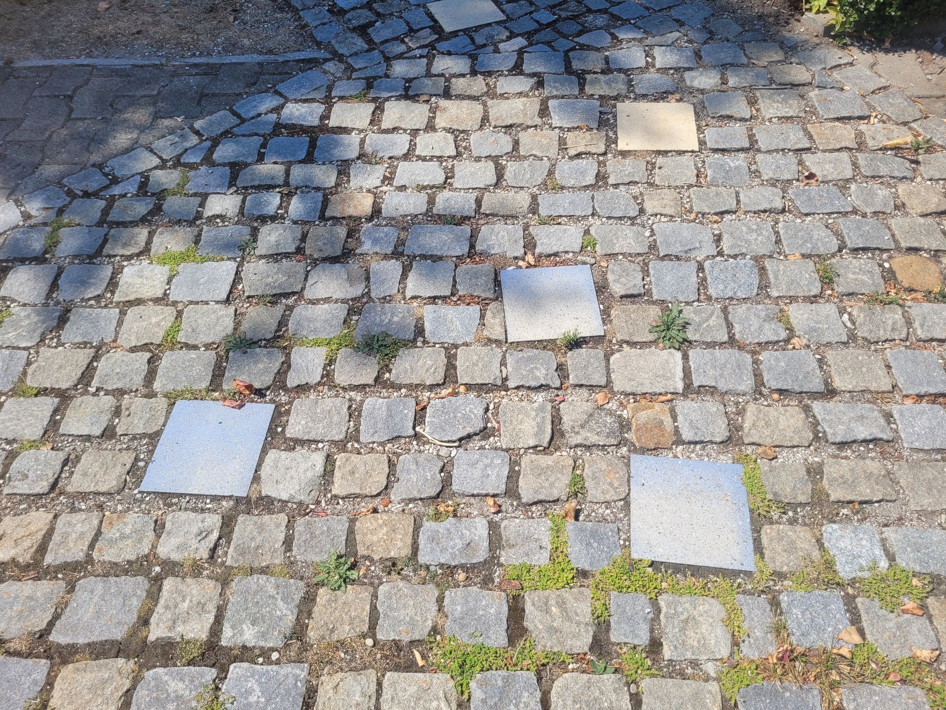 verschiedene Pflastersteine