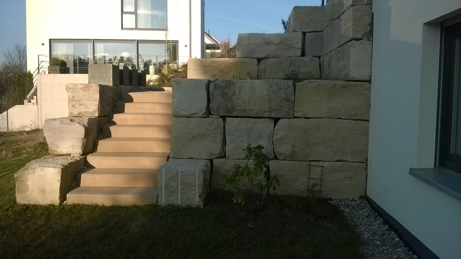 Treppenaufgang aus Naturstein 