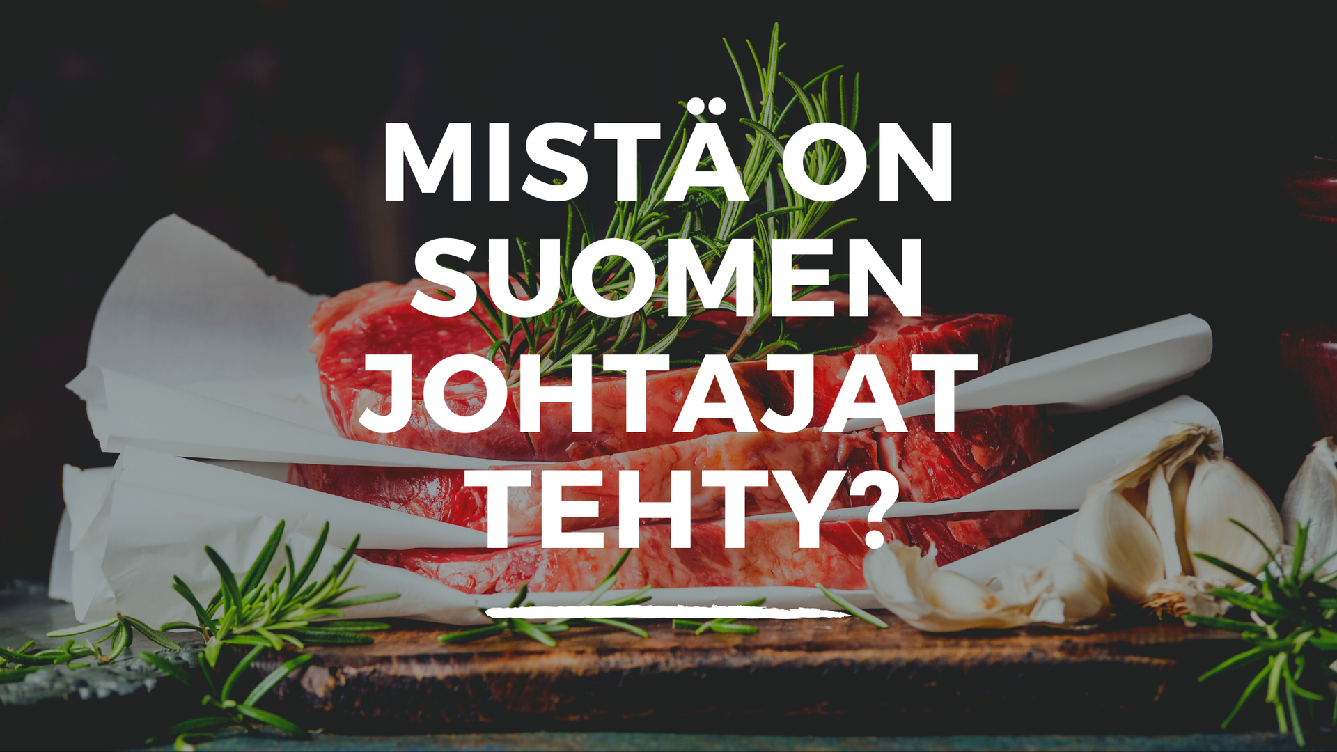 Finnish protest-style graphic: broken dishes and debris with text “Mistä on suomen johtajat tehty?”