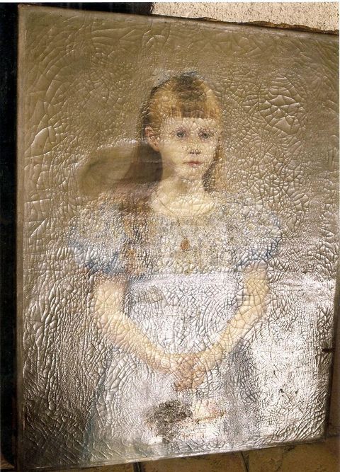 tableaux (restauration) - Portrait de jeune fille - Avant