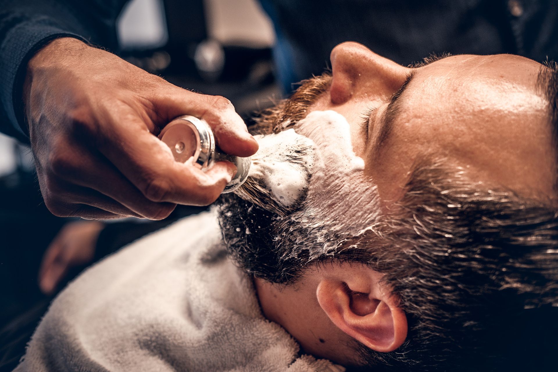 Application de mousse à raser