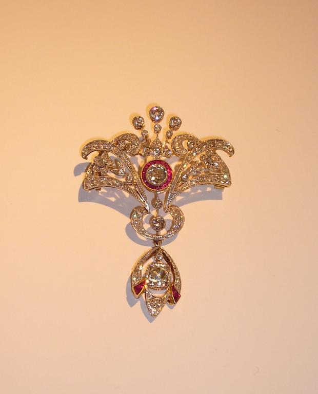Broche joaillerie XIXème