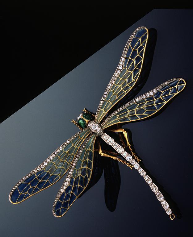 Broche Libellule Art Nouveau