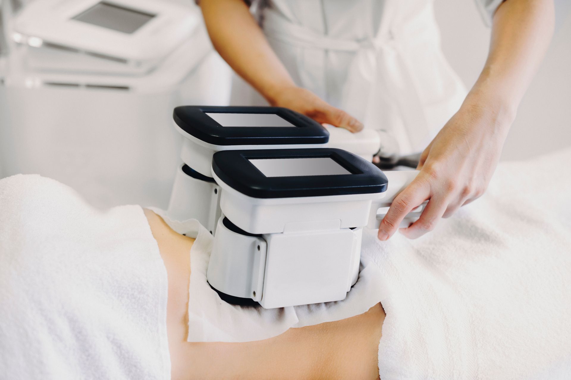 Séance de cryolipolyse ventre