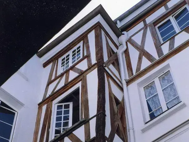 Colombages d'un immeuble parisien