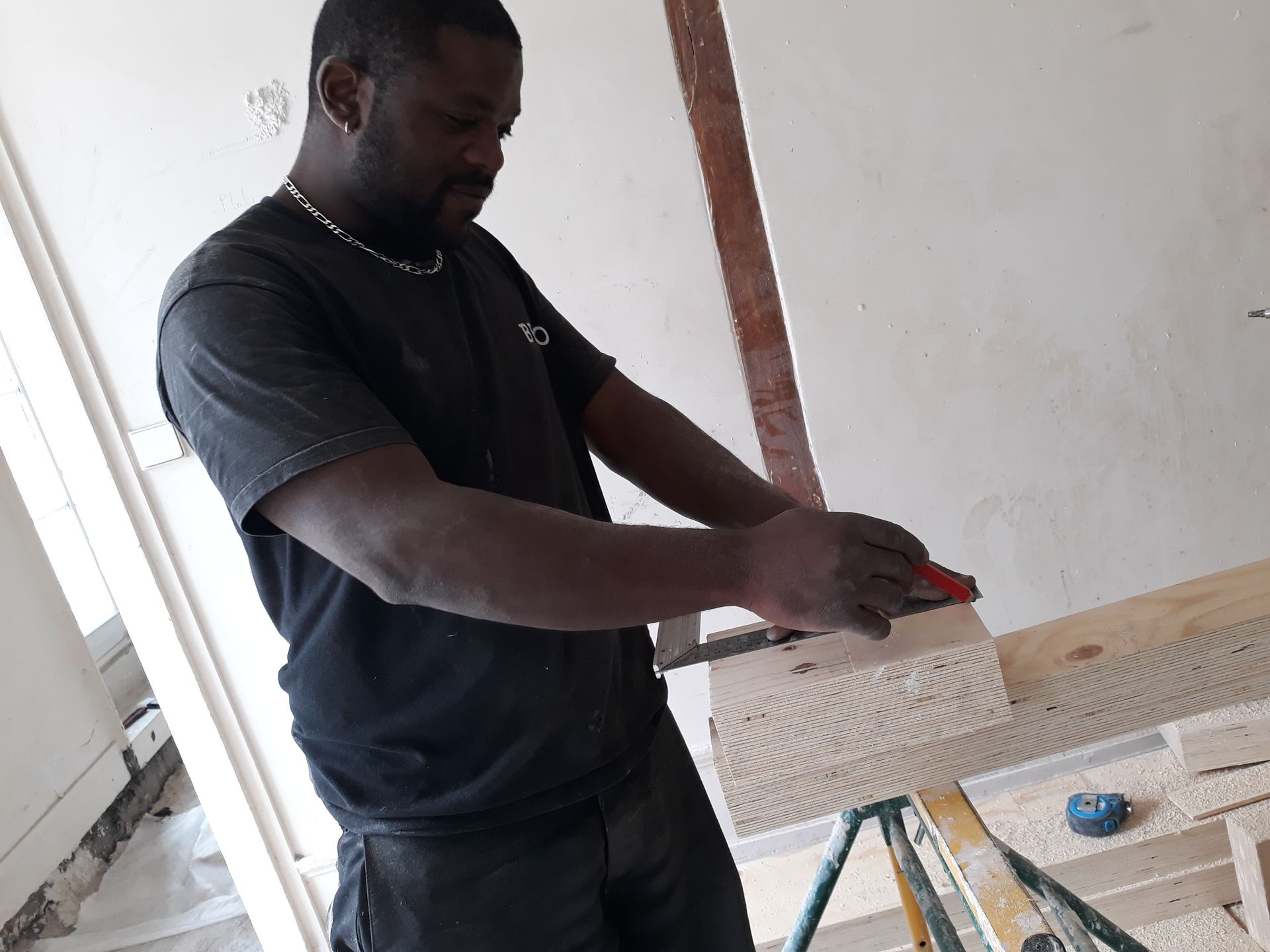 Combles en cours d'aménagement