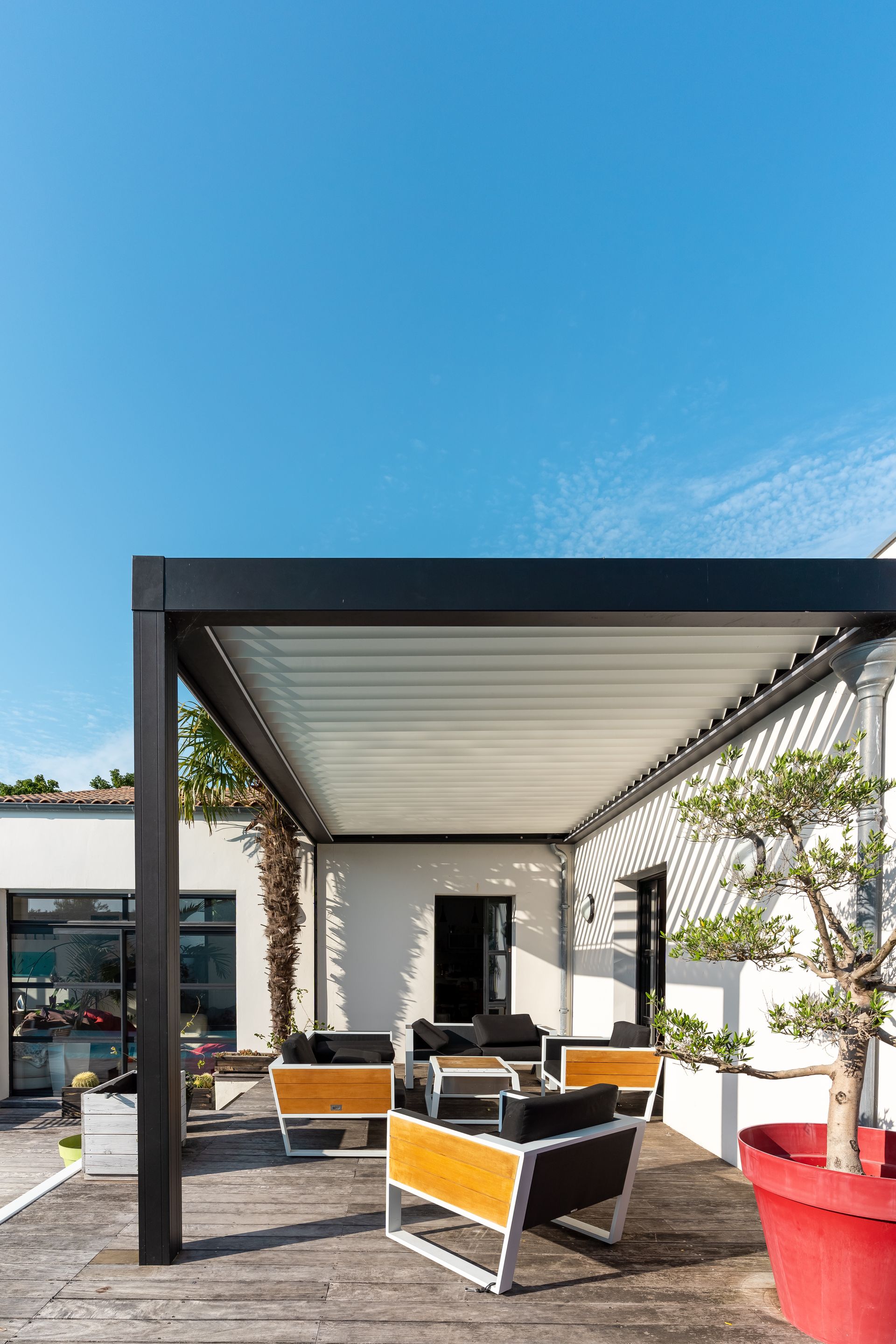 Pergola adossée
