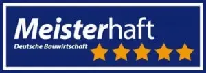 5 Sterne Auszeichnung Meisterhaft – Deutsche Bauwirtschaft | Logo