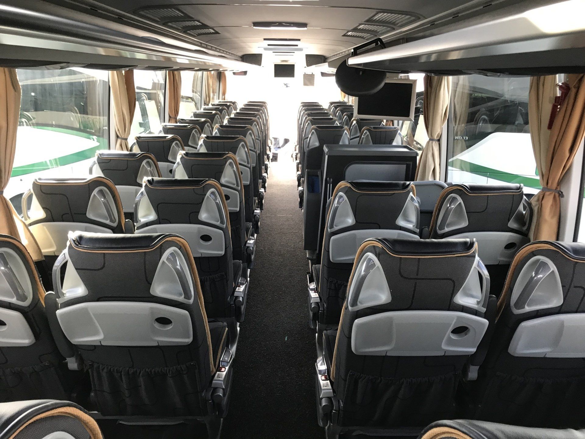 Intérieur de bus de tourisme