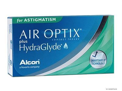 Eine Schachtel Air Optix Plus Hydraglyde Kontaktlinsen