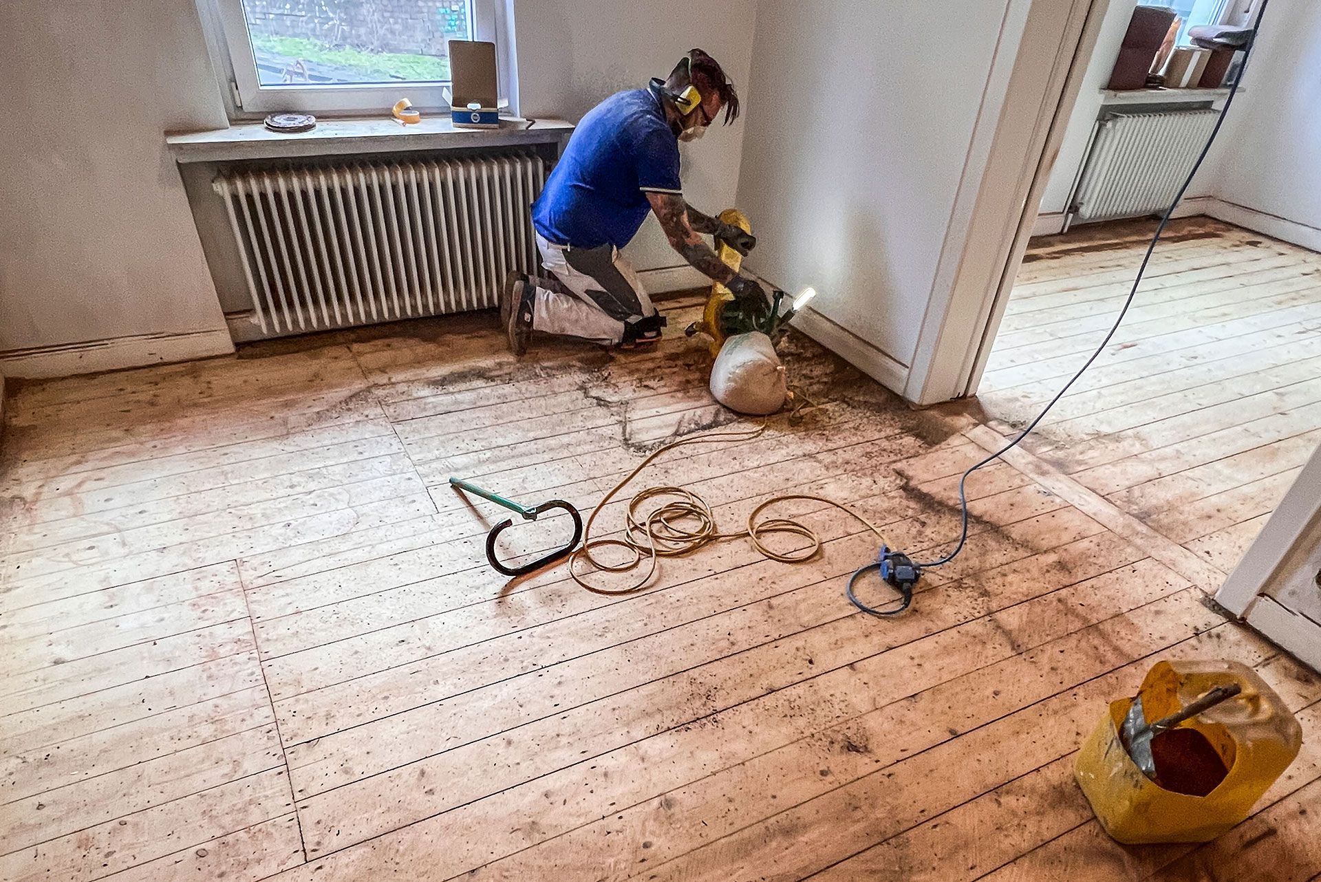 Restauration eines alten Holzbodens