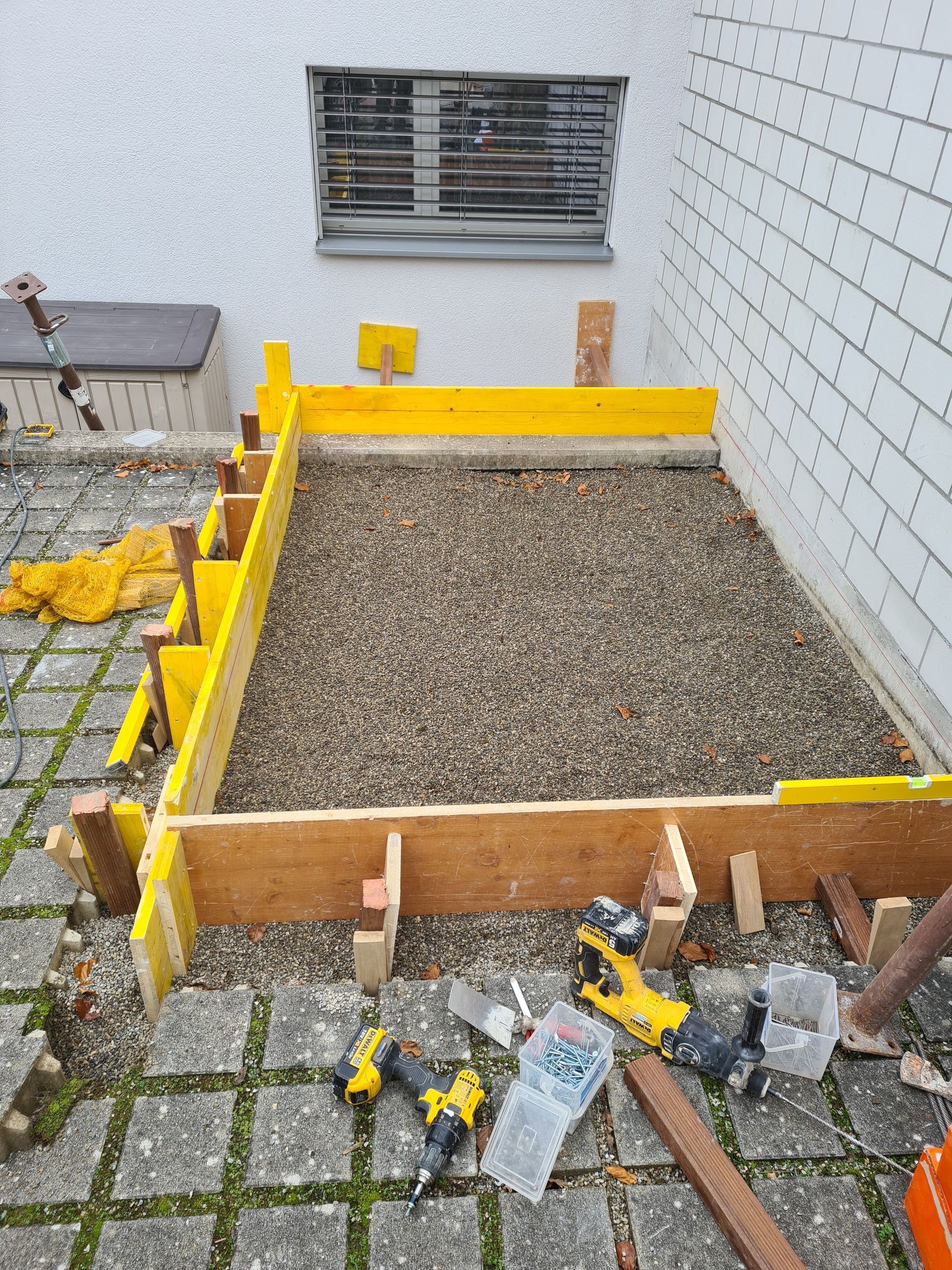 Abschalung Bodenplatte